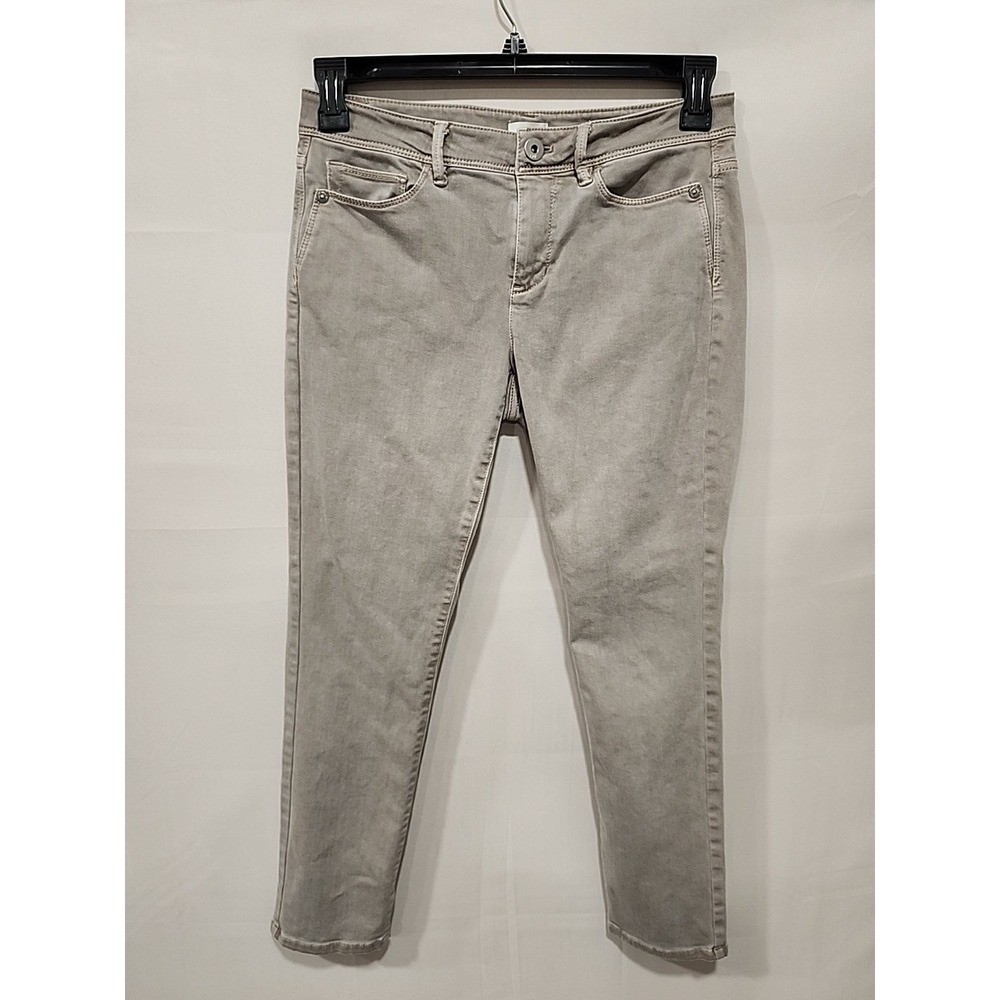 J. Jill Denim Jeans Authentic‎ Fit Slim Ankle Womens Size 4 Gray, 28 In. Inseam